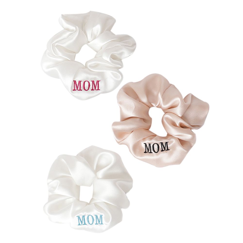 The Lumiere Co - Pack of 3 Mom Silk Scrunchies