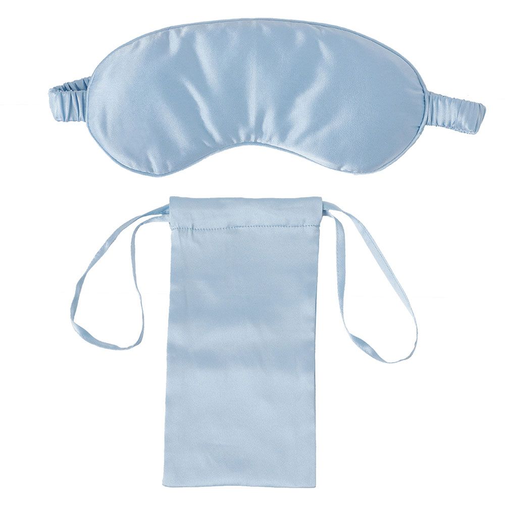 Regal Fabrics - Silk Eye Mask - Sky Blue