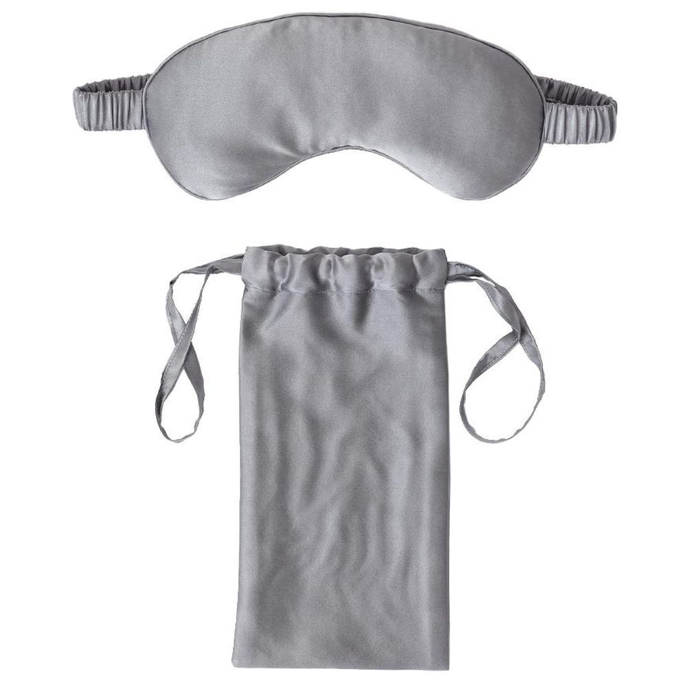 The Lumiere Co - Silk Eye Mask - Heather Grey