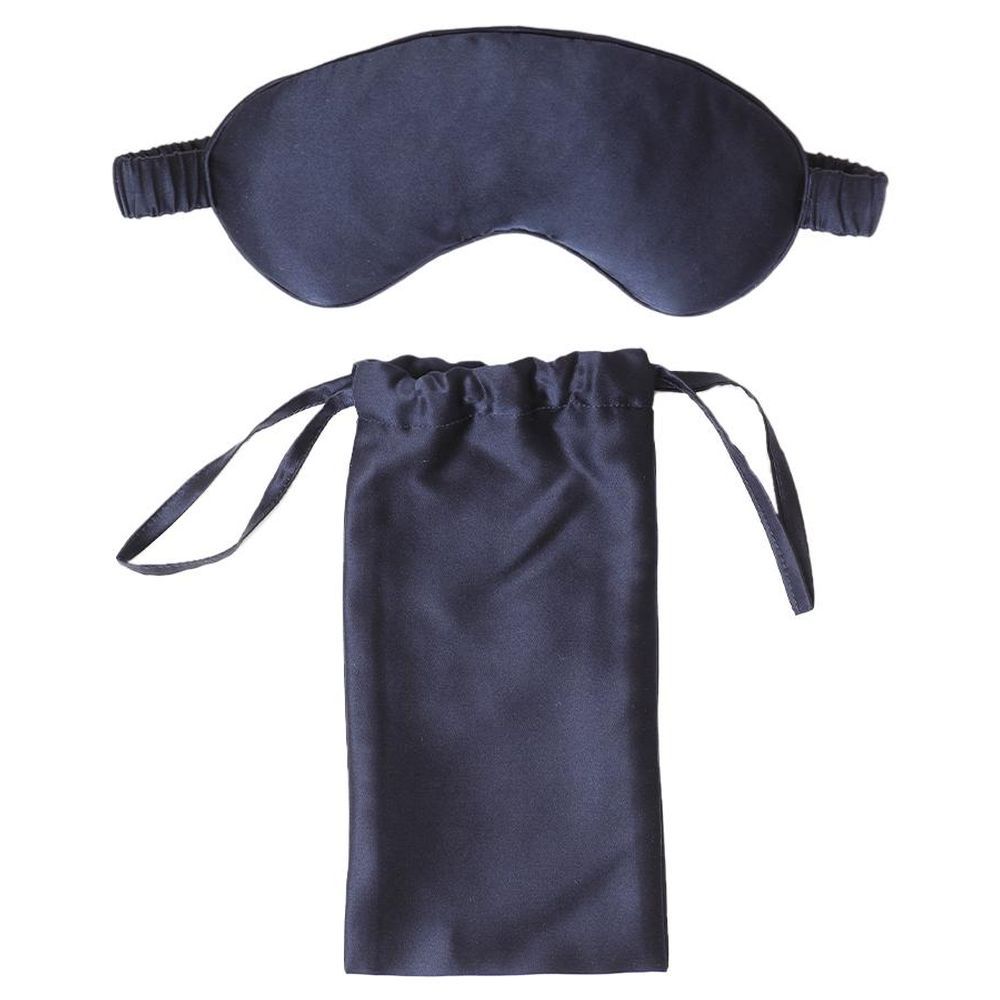 The Lumiere Co - Silk Eye Mask - Navy Blue