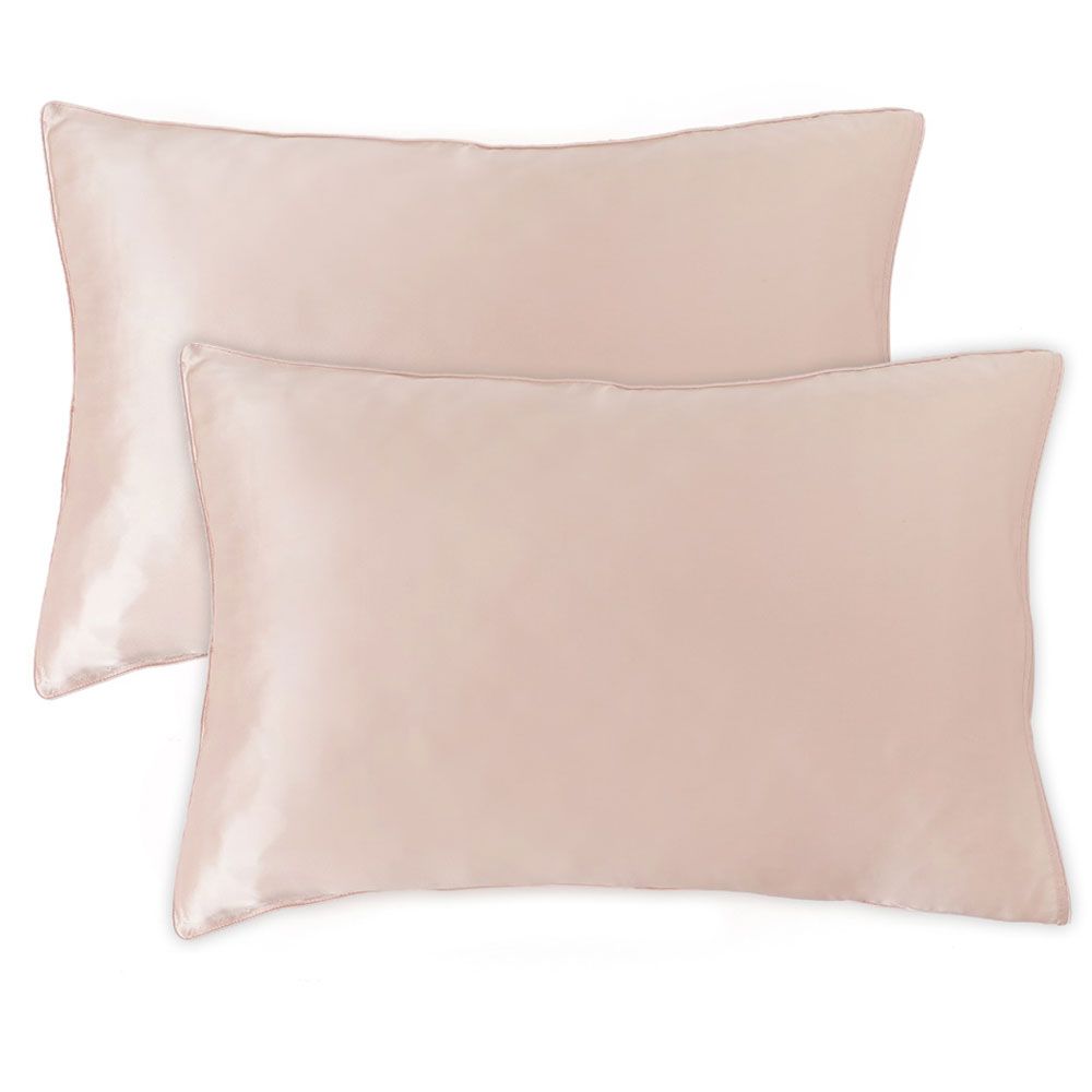 Regal Fabrics - Queen Mulberry Silk Pillowcases - Pink