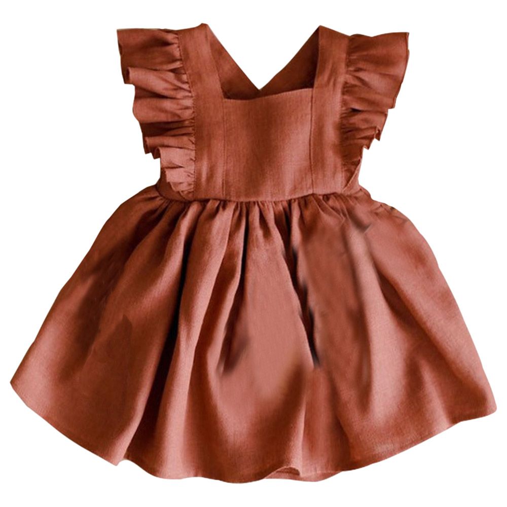 Renly - Caroline Dress - Fire Brick