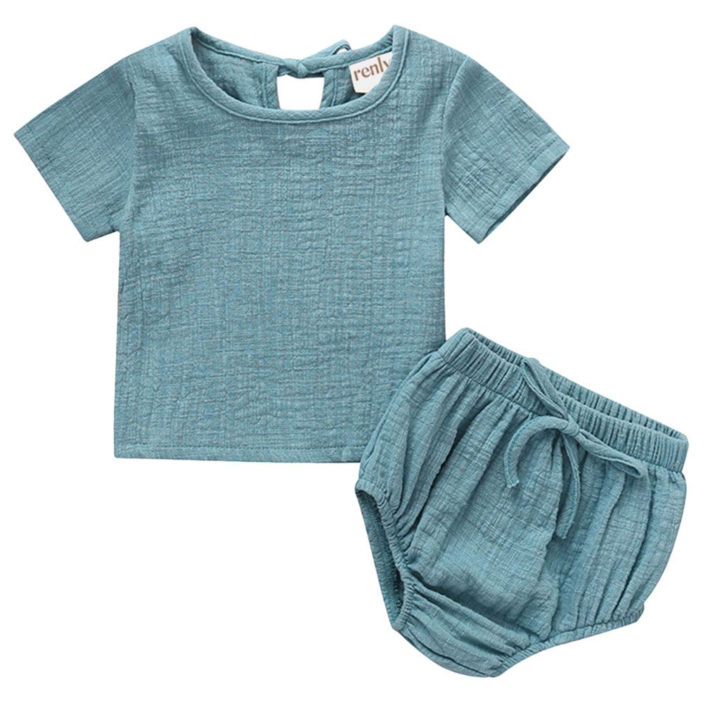 Renly - Sky Bear Set - Pale Turquoise