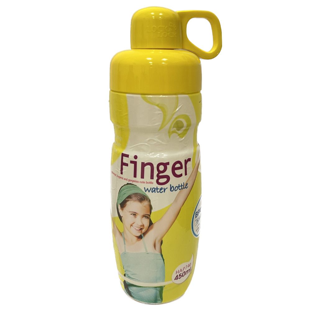 LocknLock - Finger Water Bottle - 450ml - Yellow