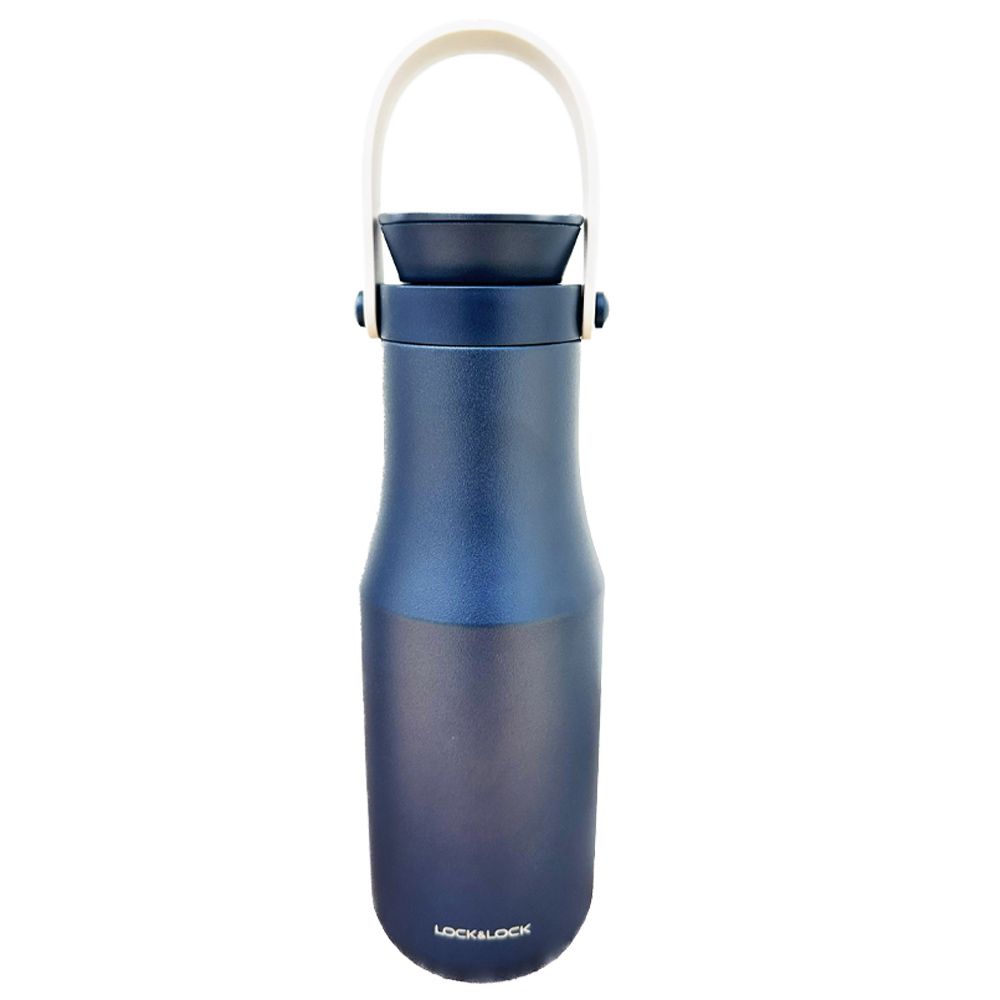 Lock&Lock - Stainless Steel Metro Double Tumbler - Navy - 470ml