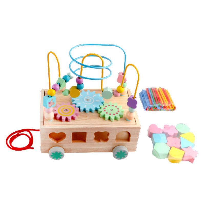 Factory Price - 4-in-1 Wooden Activity Cube - Shape