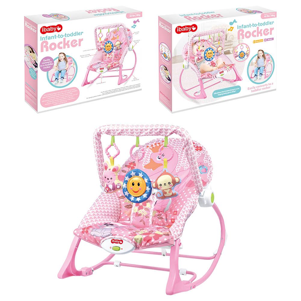 Factory Price - Duck Design I-Baby Rocker/Bouncer - Pink