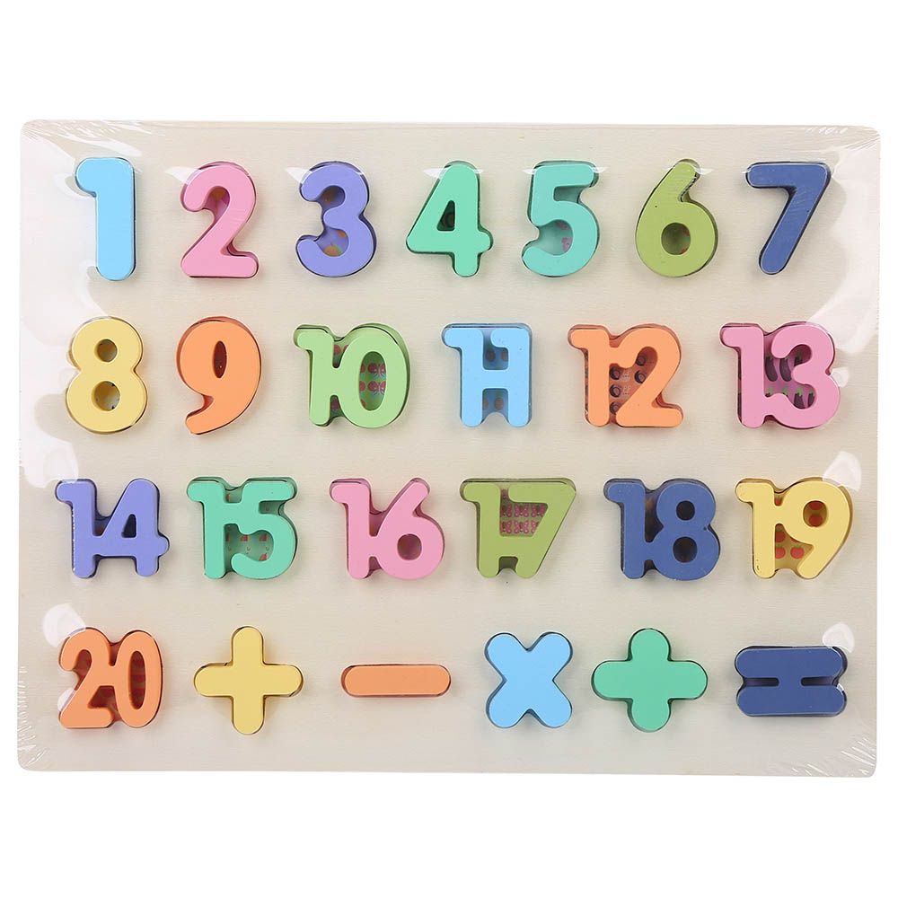 Factory Price - Turquoise Wooden Numbers 1 to 20 Puzzle