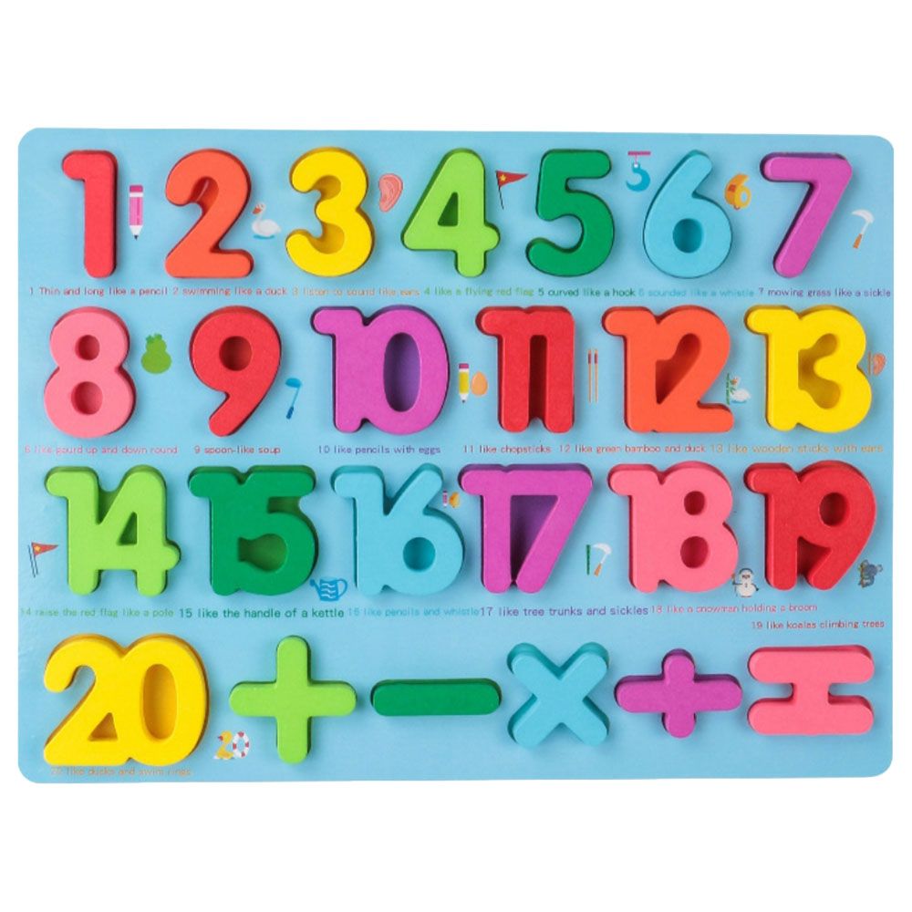 Factory Price - Emma Wooden Pegged Montessori - Numbers