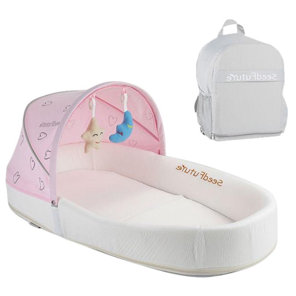 Factory Price - Andrea Portable Baby Lounger - Pink