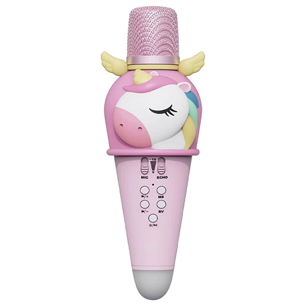 Factory Price - Unicorn Wireless Karaoke Microphone - Pink