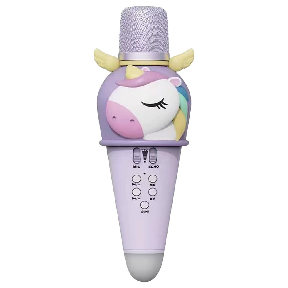 Factory Price - Unicorn Wireless Karaoke Microphone - Purple