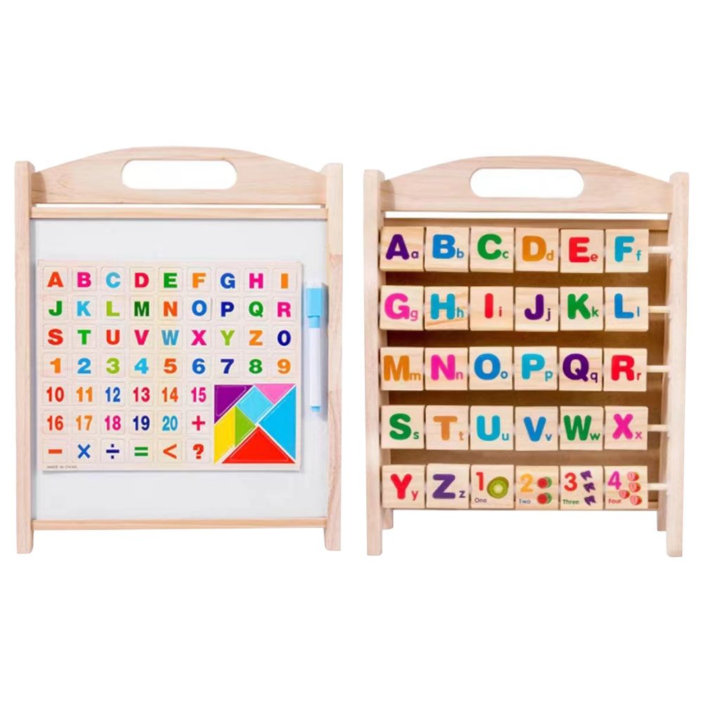 Factory Price - Wooden Magnetic Learning Board & Alphabet Peg Toy