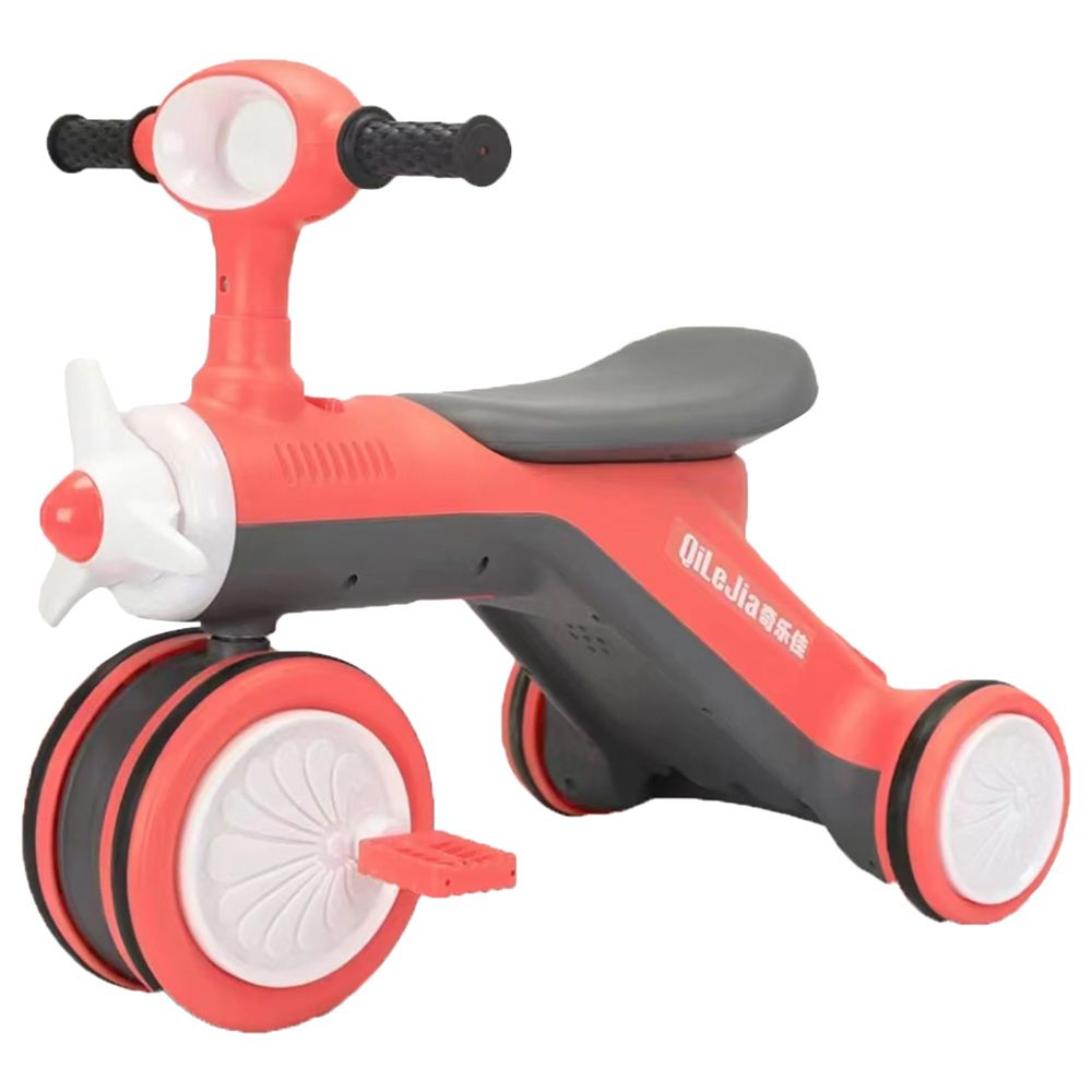 Factory Price - Kids Balancing Ride On Scooter w/ Pedals & Handle Bar - Red