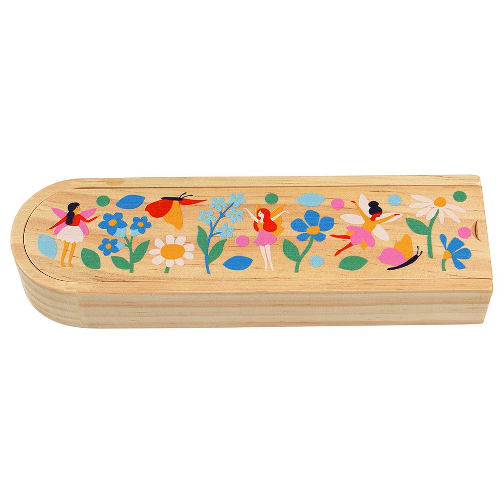 Rex London - Wooden Pencil Case - Fairies In The Garden