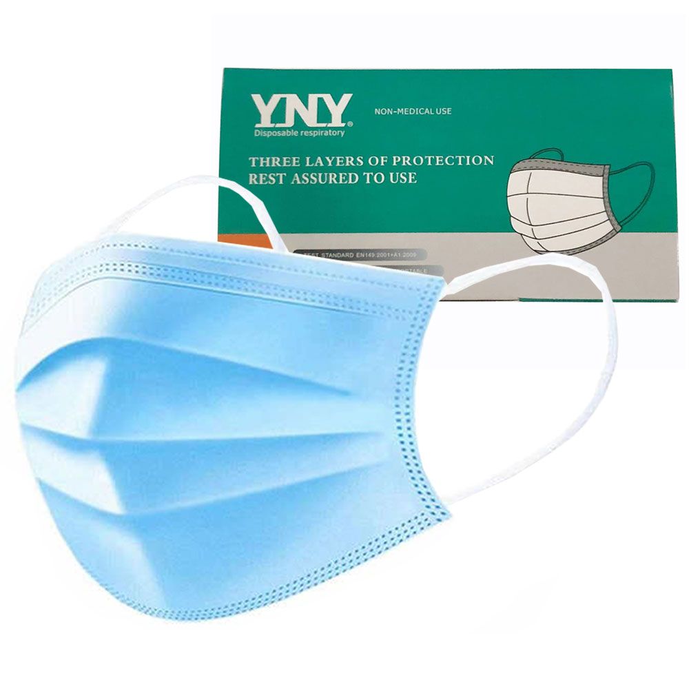 YNY - Disposable 3-Ply Non-Woven Disposable Face Mask