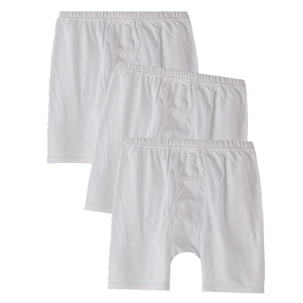 Zebra Crossing - 3pc-Set - Teen Boy's Half Pants - White