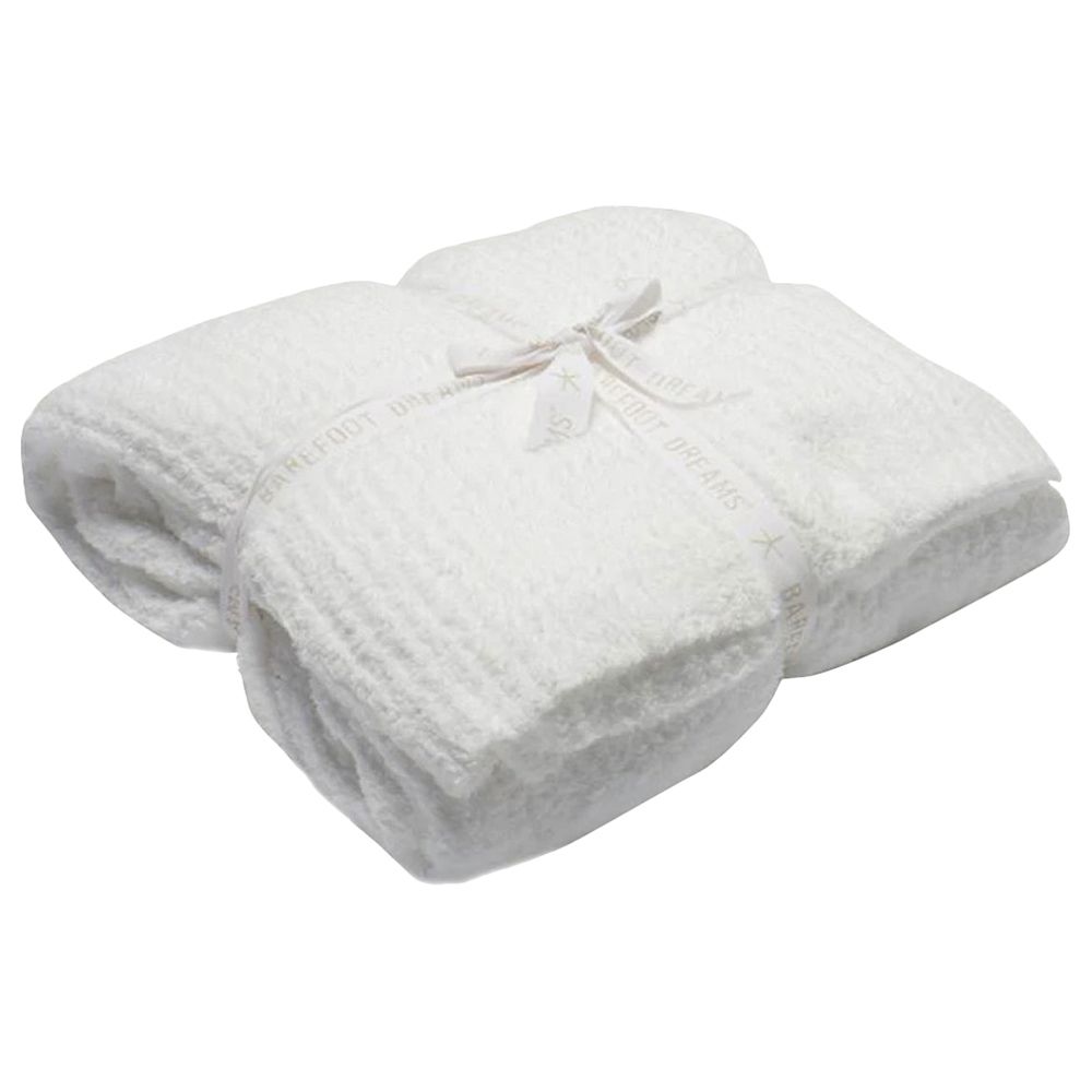 Barefoot Dreams - CC Ribbed Bed Blanket King - White 