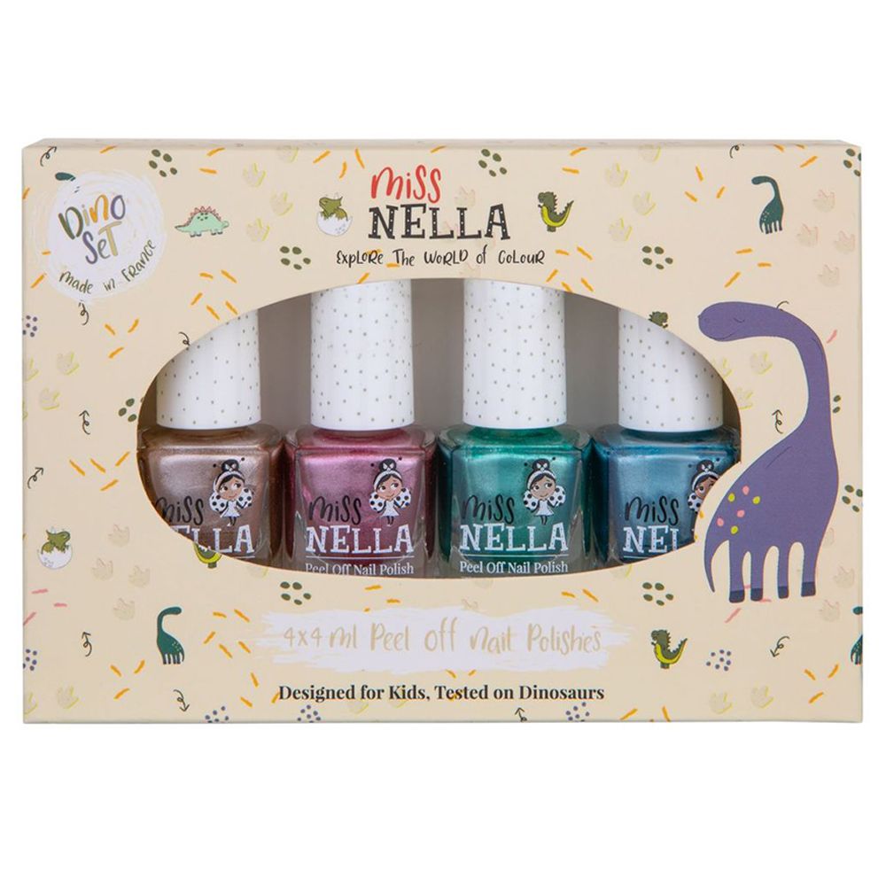 Miss Nella - Dino Collection Nail Polish Pack of 4