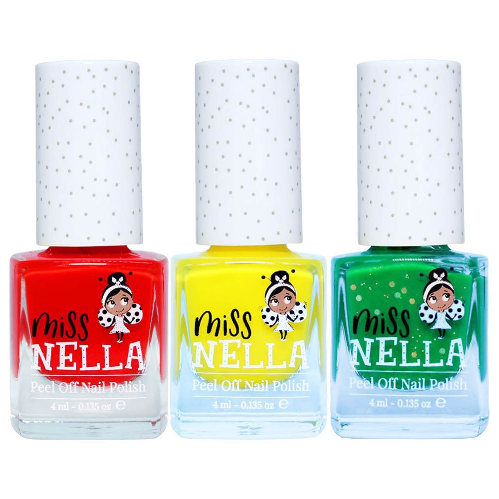 Miss Nella - Traffic Lights Nail Polish Pack of 3