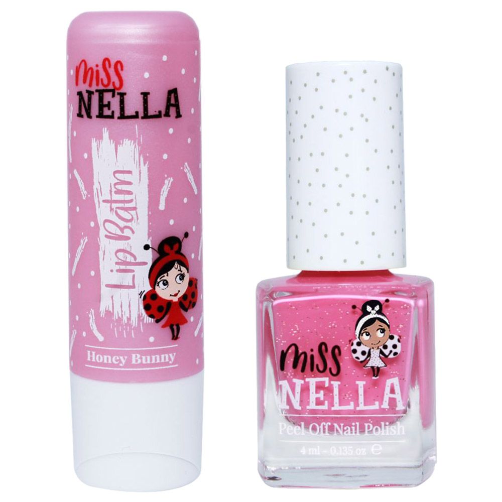 Miss Nella - Honey Bunny Lip Balm & Nail Polish