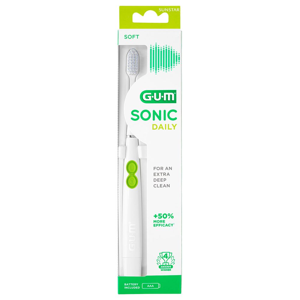 Gum - Sonic Battery Toothbrush - White