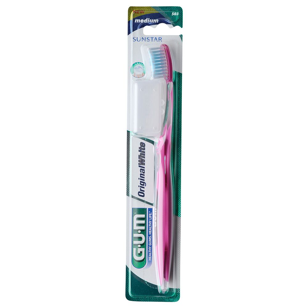 Gum - Original White Toothbrush Medium 1pc - Assorted