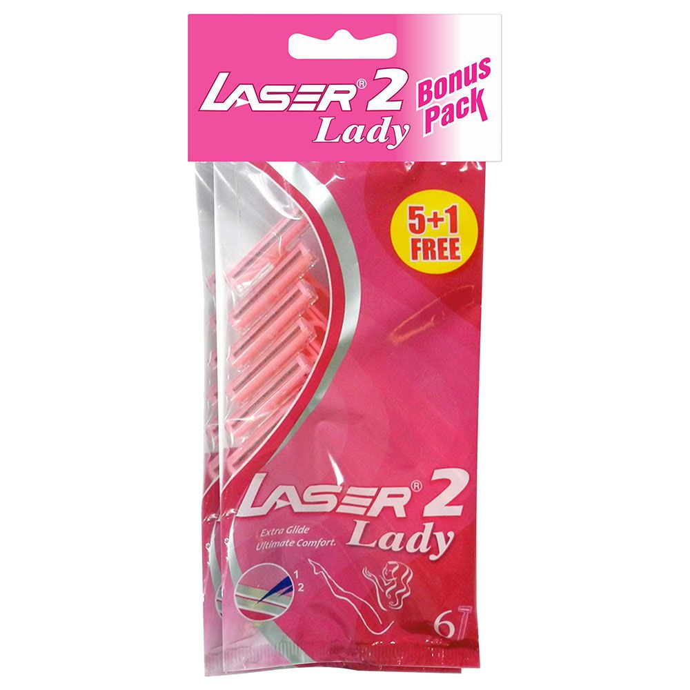 Laser 2 Lady Womens Razor - 5+1 Free x 2