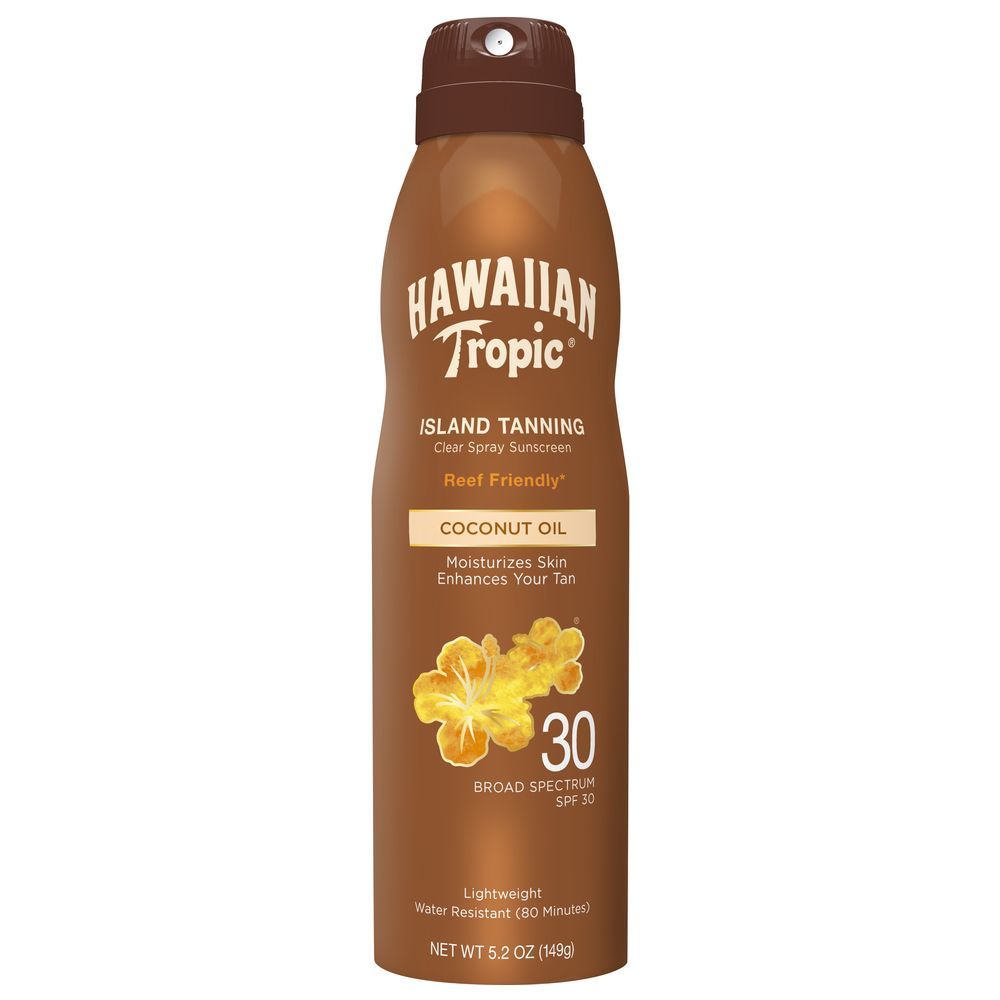 Hawaiian Tropic - Island Tanning Spray Sunscreen - Coconut Oil 149g