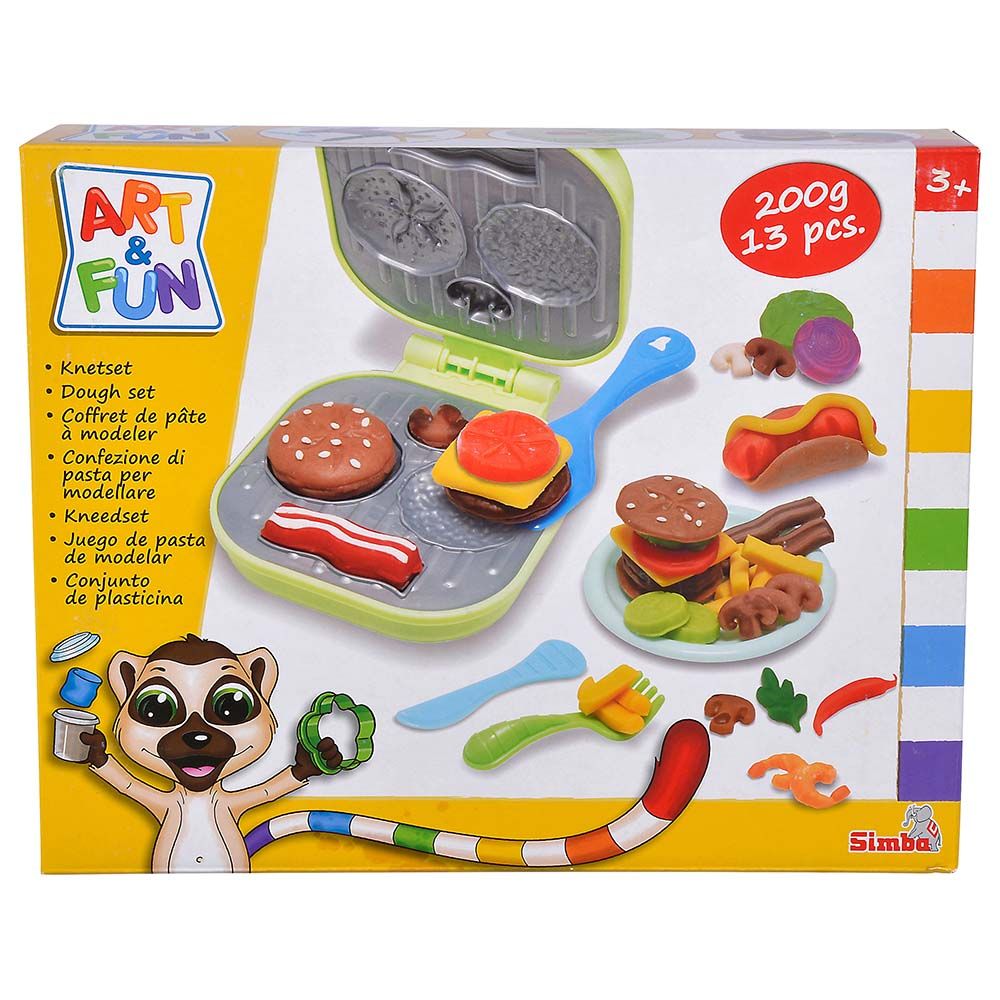 Simba - Art & Fun Dough Set Burger - 13pcs