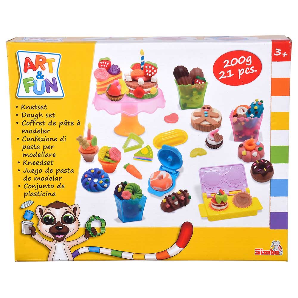 Simba - Art & Fun Dough Set - 21pcs - Pastry Shop