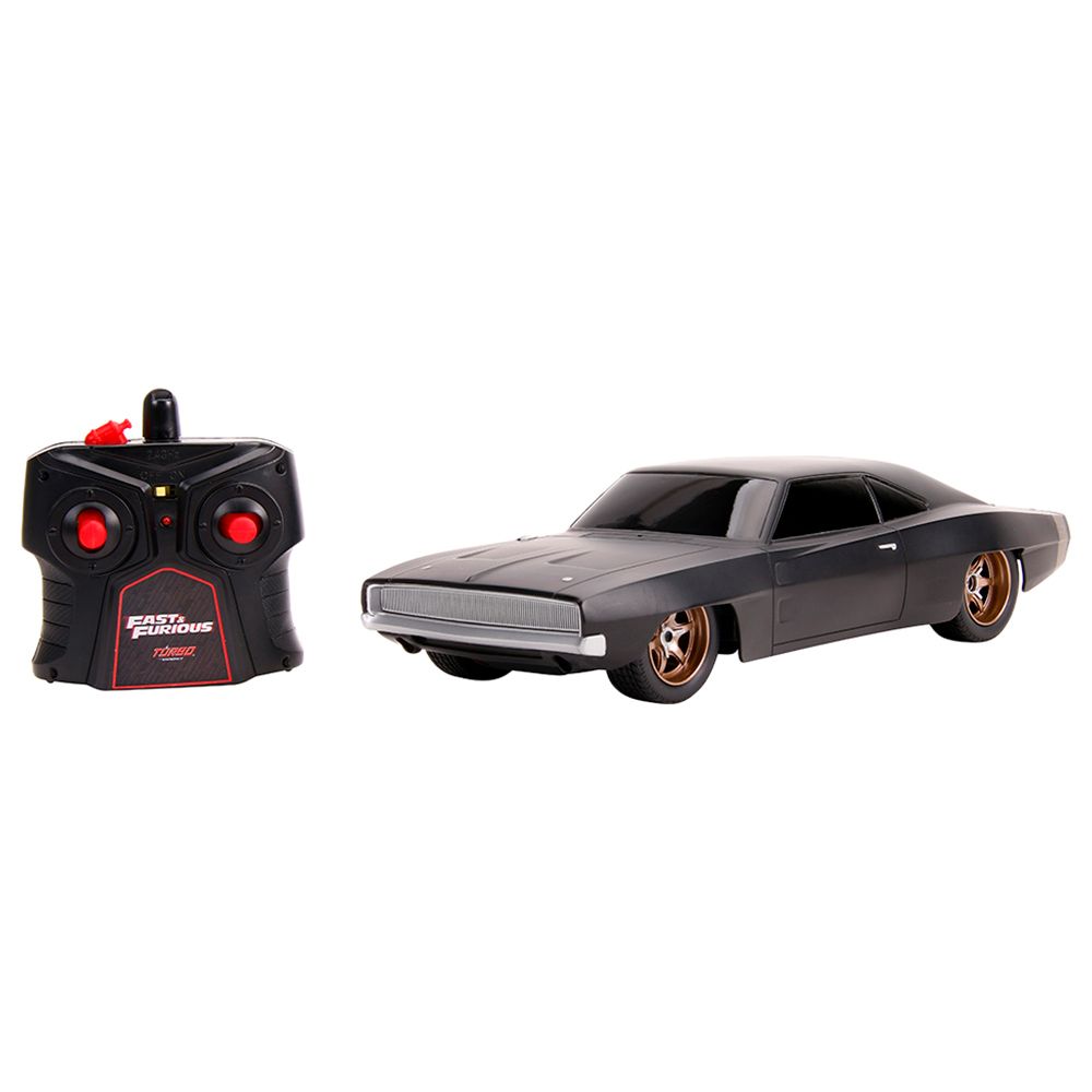 Jada - Fast & Furious Remote Control Doom's Dodge Car - Black