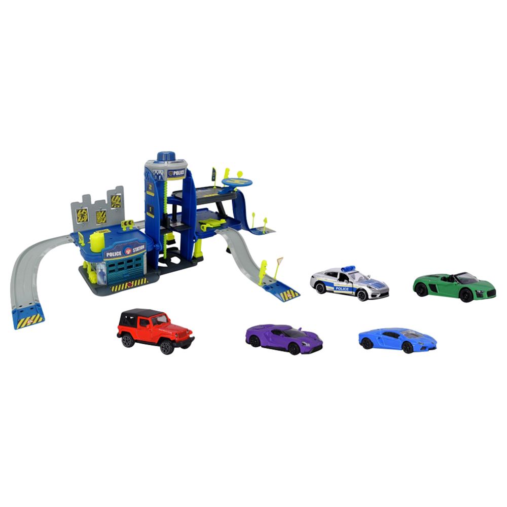 Majorette - Creatix Police Playset w/ 5 Vehicles