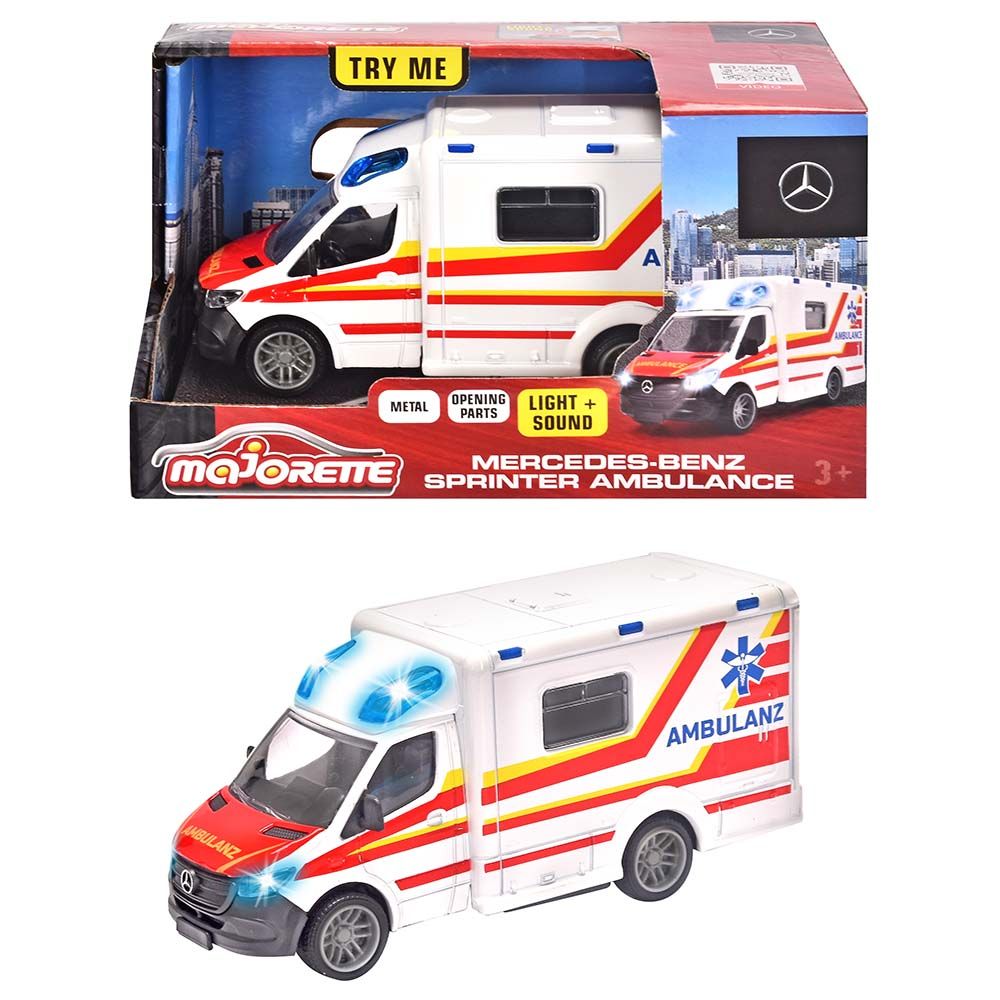 Majorette - Mercedes Benz Sprinter Ambulance - White