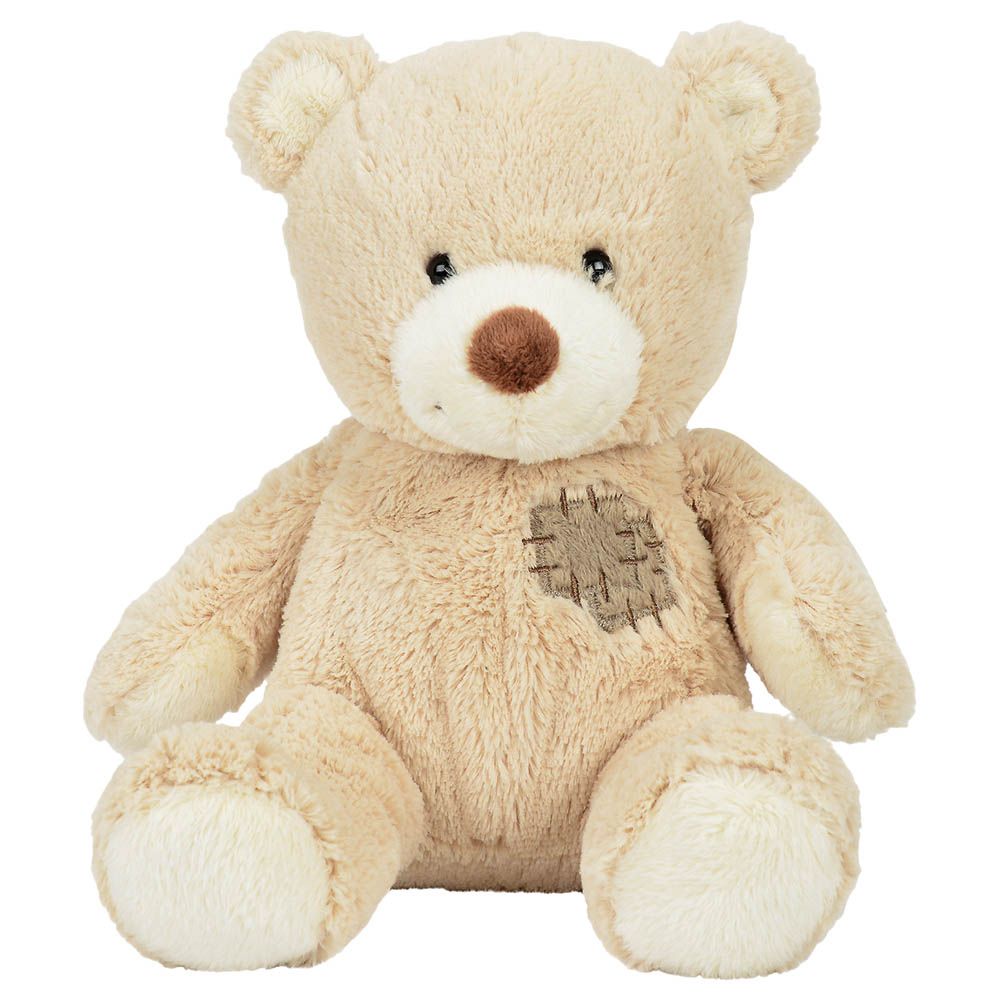 Nicotoy - Bear With Patch 25cm - Assorted Beige