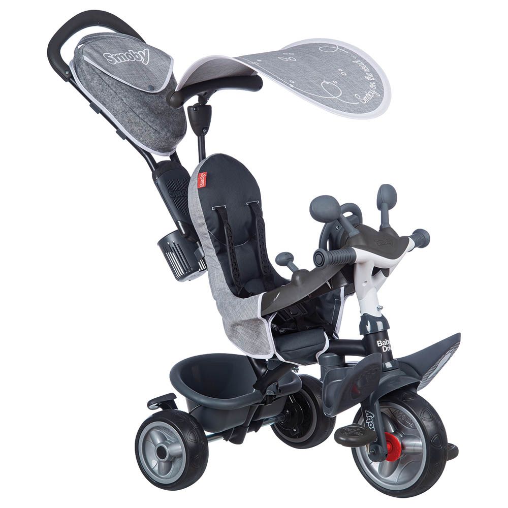 Smoby - Baby Driver Plus Tricycle - Grey