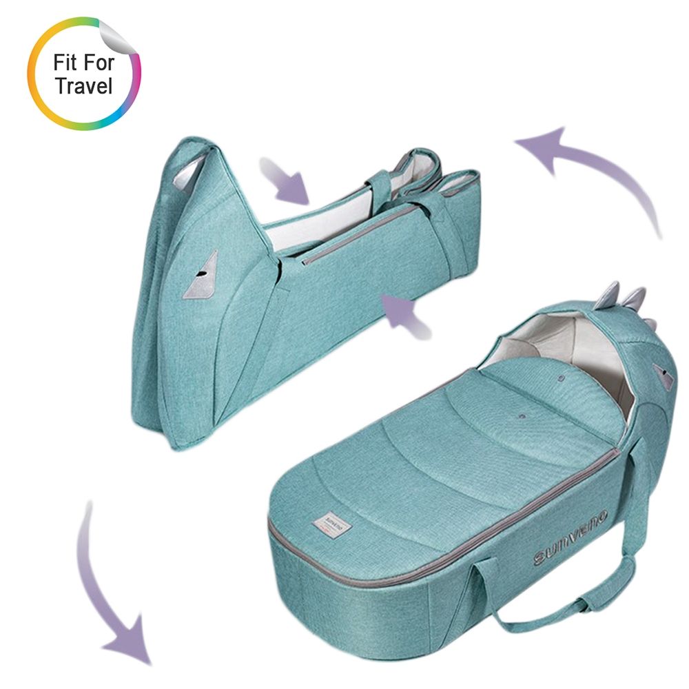 Sunveno - Foldable Travel Carry Cot - Green