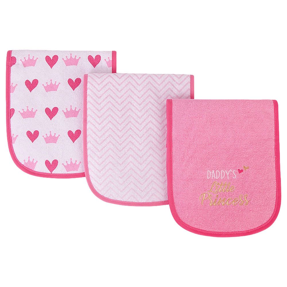 Hudson Childrenswear - Quilted Burpcloth - Pack Of 3 - Daddy'S Girl