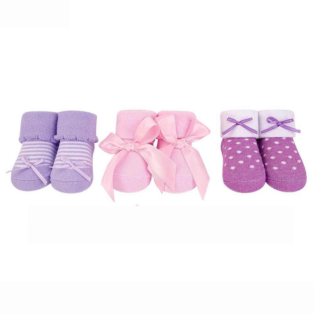 Hudson Childrenswear - Socks Giftset - Pack of 3 - Lilac Love