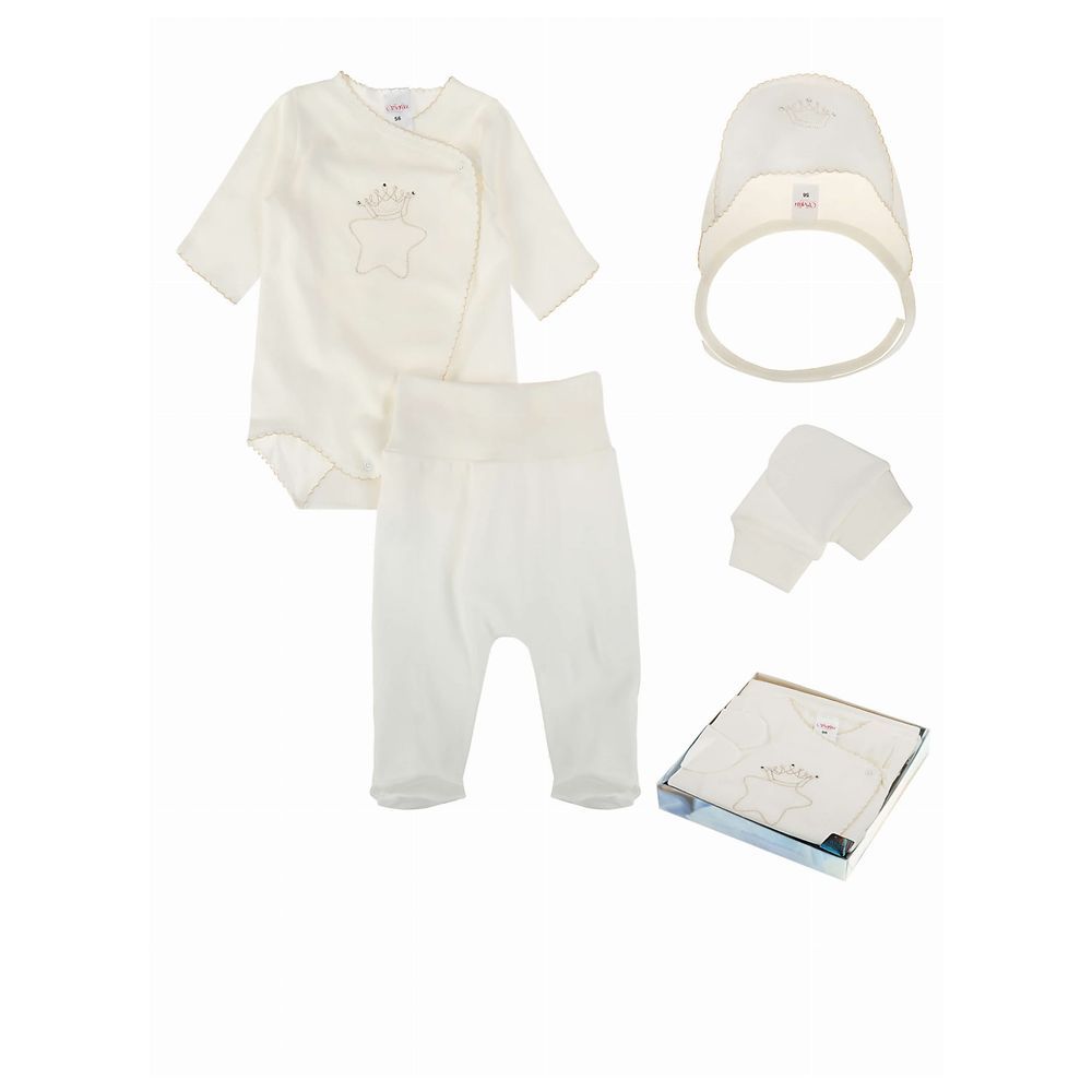 Sofija - 4pc-Set - Oscar Baby Gift - Ivory