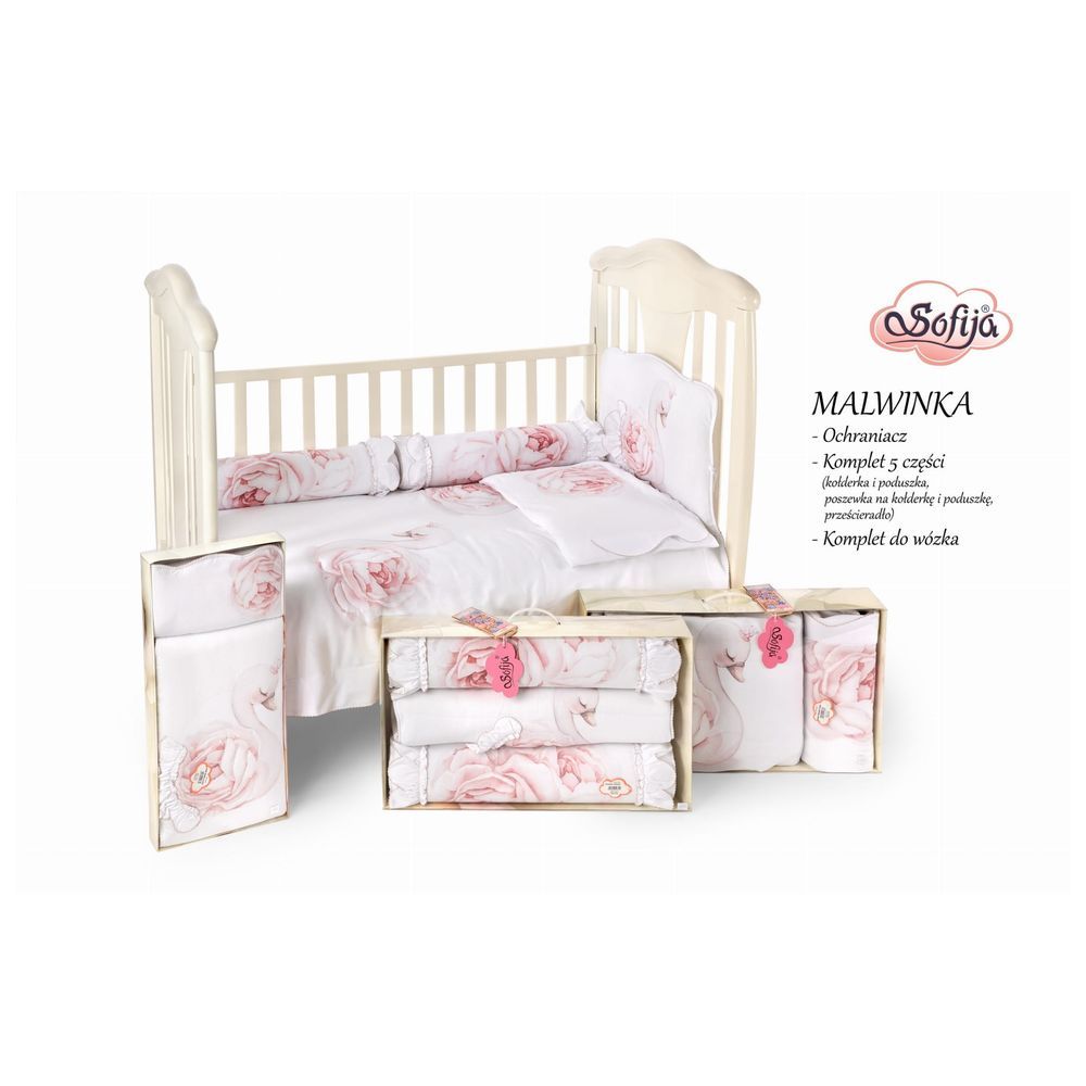 Sofija - Malwinka Bedding Set - Pack Of 5 - White