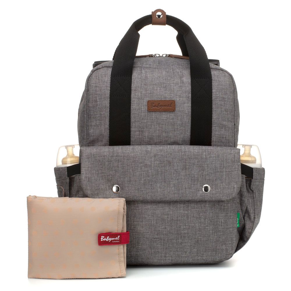 Babymel - Georgi eco Convertible Diaper Bag - Grey