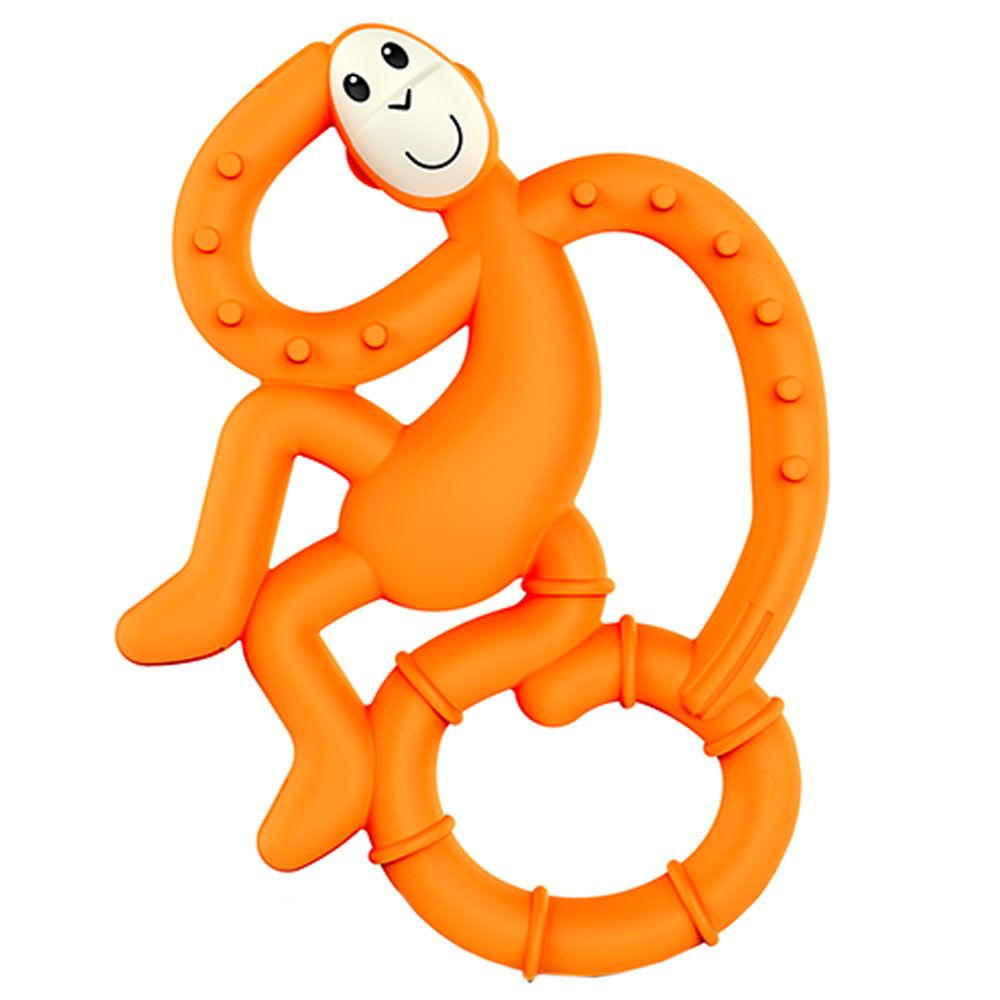 Matchstick Monkey - Mini Monkey Teether - Orange