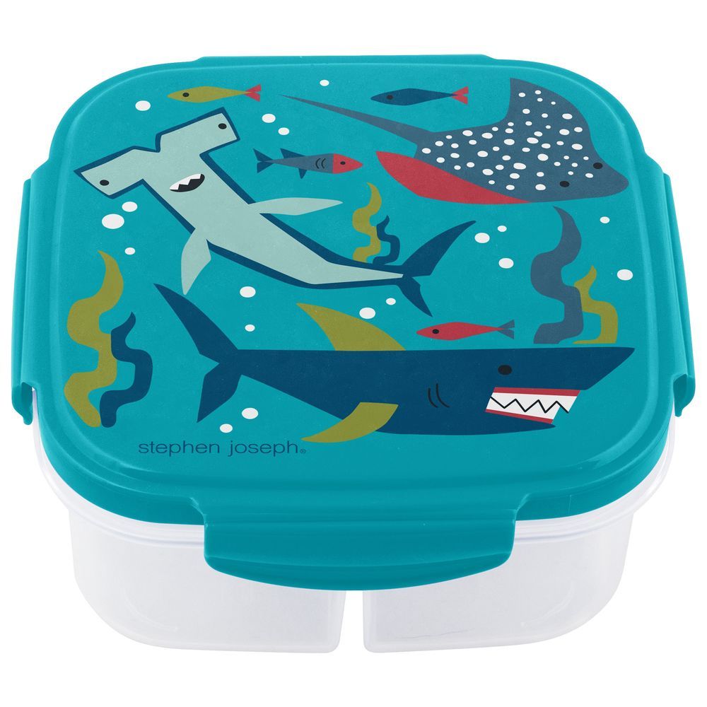 Stephen Joseph - 3 Compartments Snack Box With Ice Pack - Shark