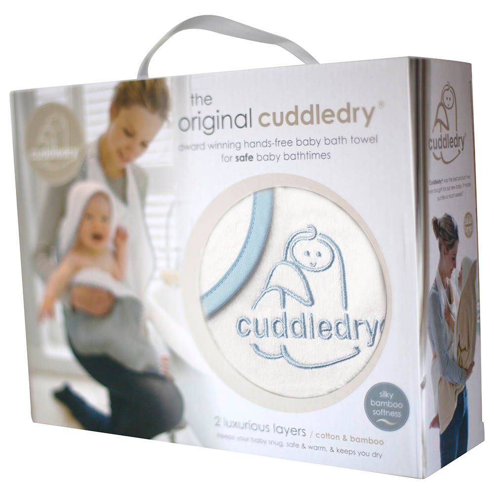 Cuddledry - Handsfree Baby Bath Towels - White