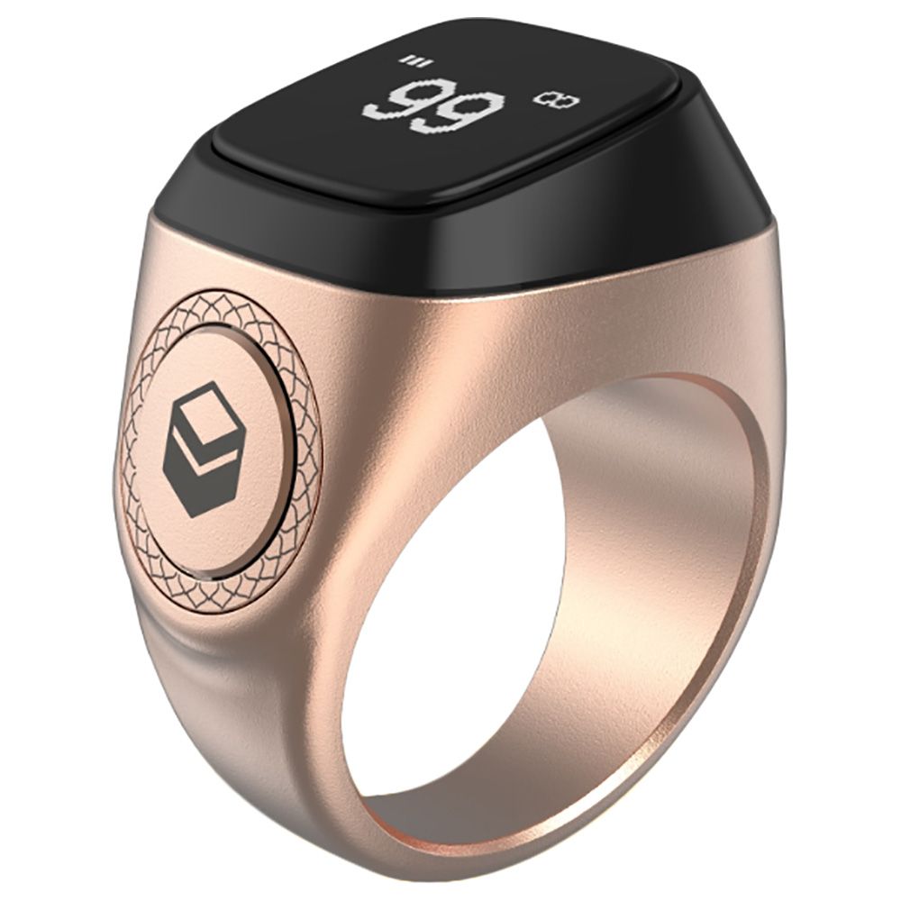 Iqibla - Smart Tasbih Zikr Aluminium Ring 20mm - Rose Gold