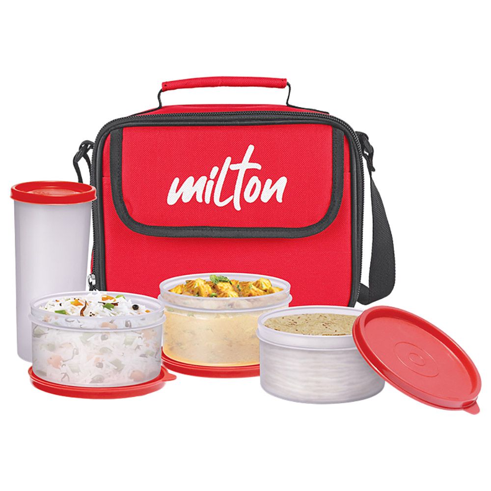 Milton - Meal Combi Lunch Box Cotaniners w/ Lunch Bag - Red