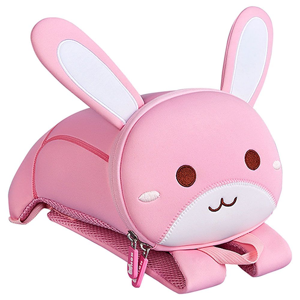 Nohoo - Pre School 3D Bag - Medium - Rabbit Pink - 10-Inch