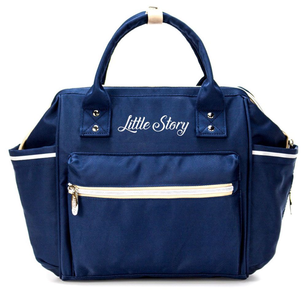 Little Story - Ace Diaper Bag - Blue Beige