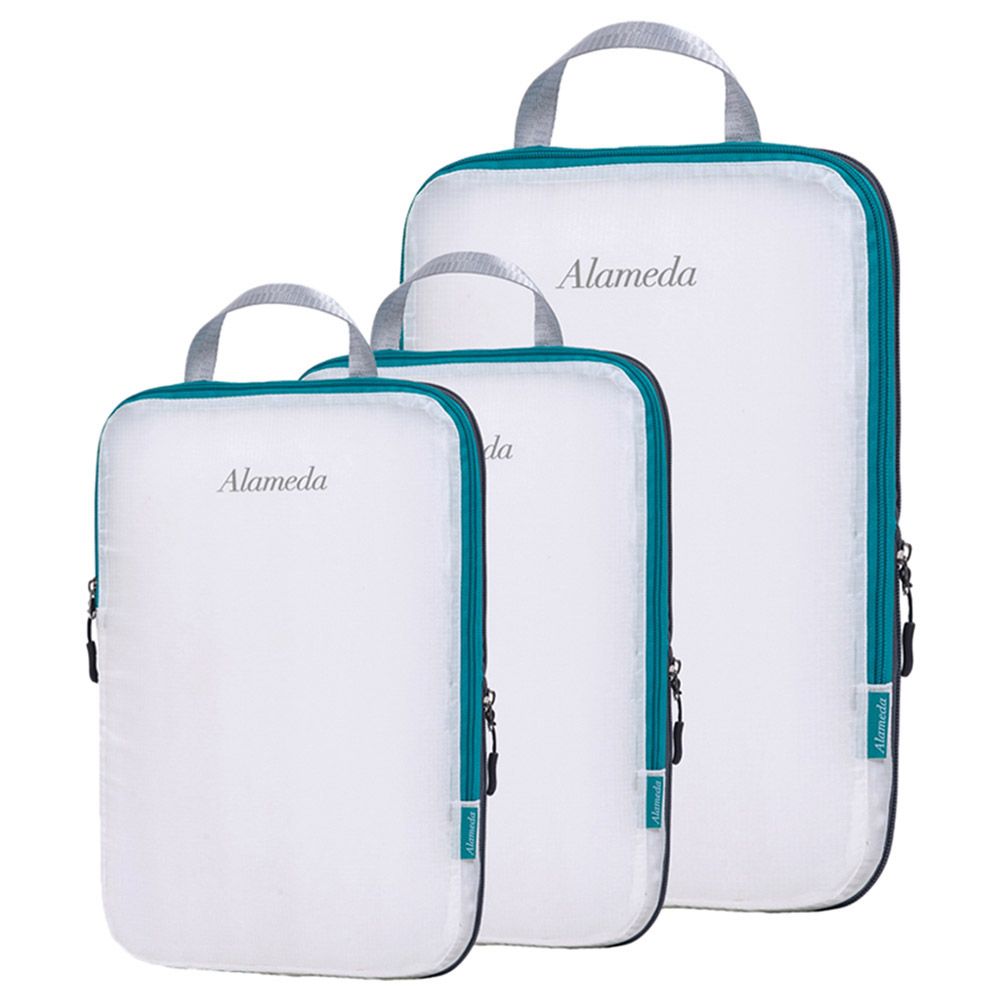 Alameda - Packing Cubes Organizer - Set Of 3 - White